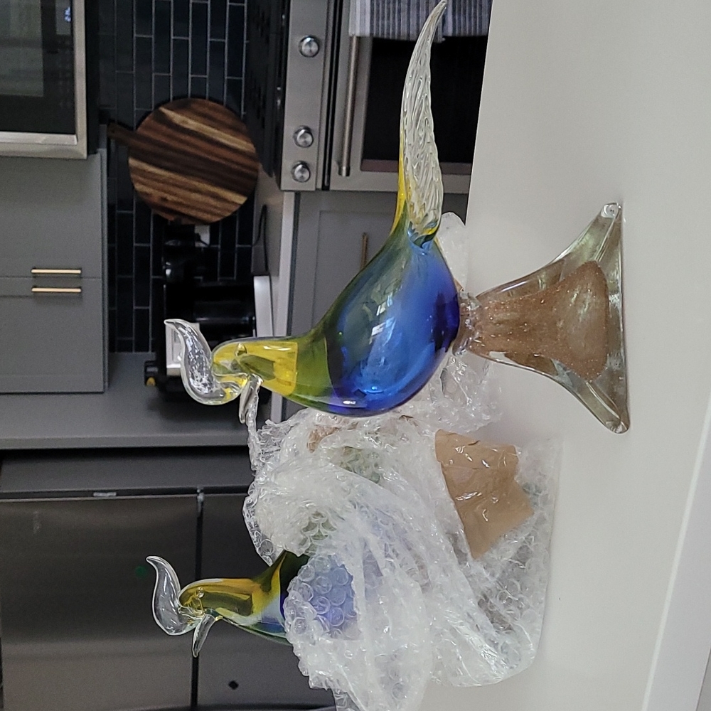 Vintage Murano hand Blown Pheasants